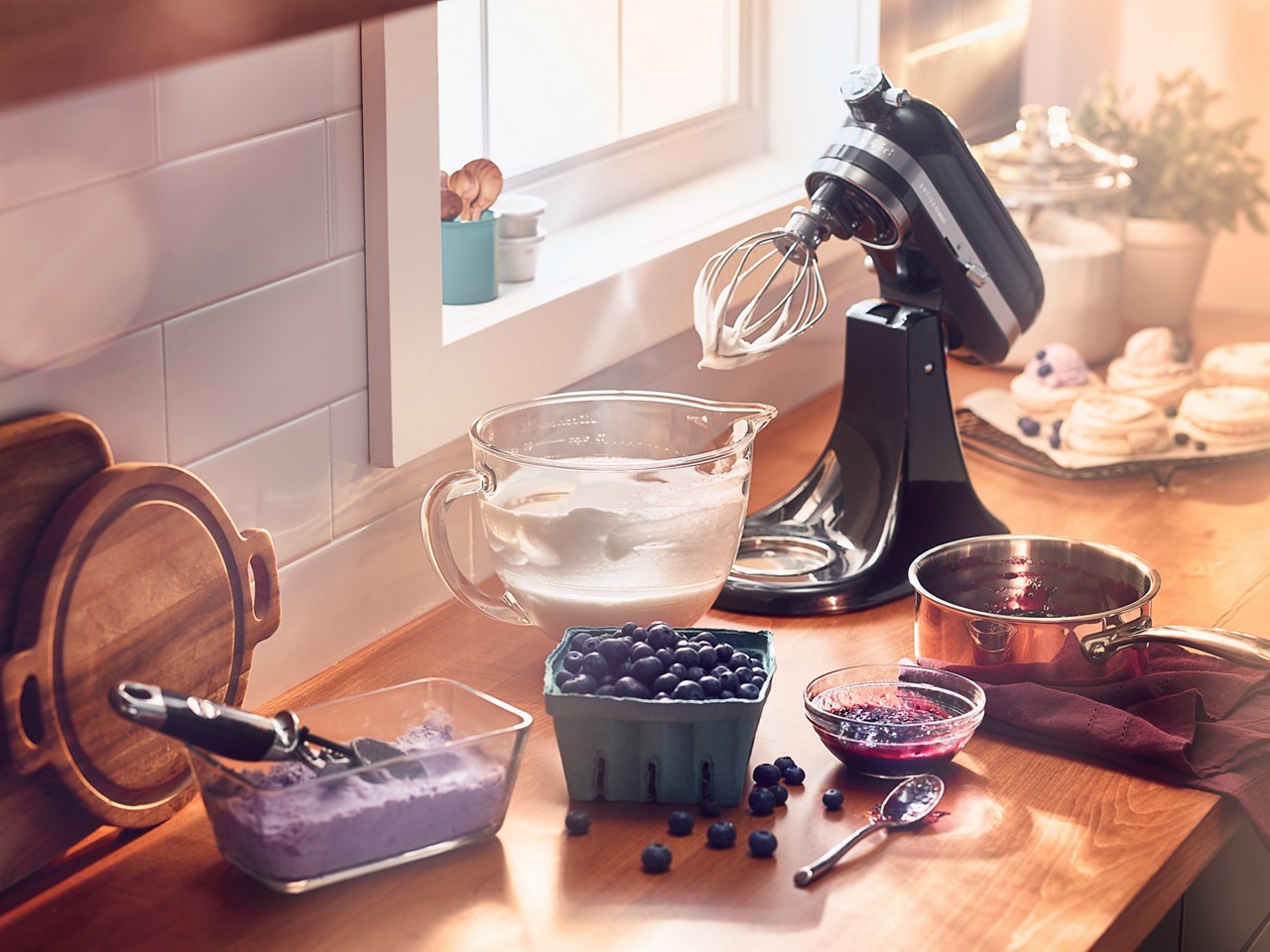 Tilt-head stand mixers from KitchenAid.